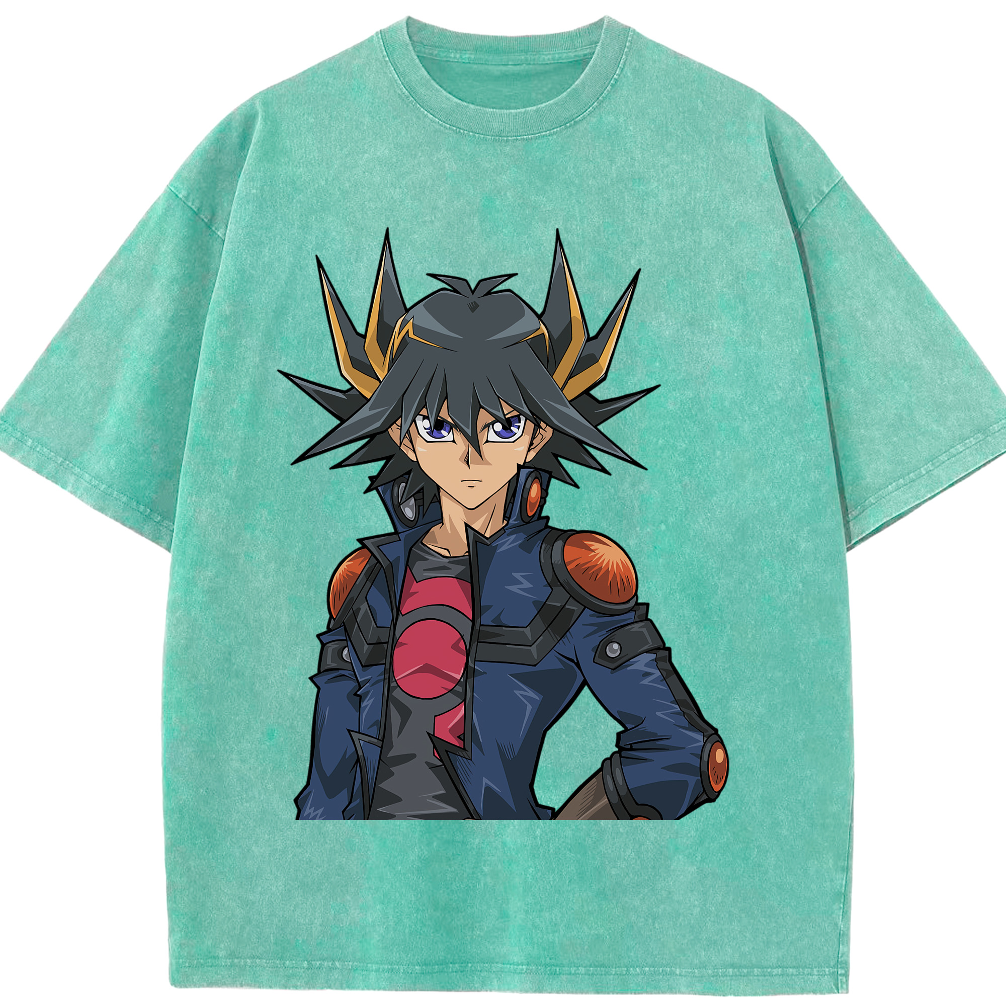 （画像用） 遊☆戯☆王 Yu-Gi-Oh! 綿100% ヴィンテージ風 半袖Tシャツ（フロントプリント）